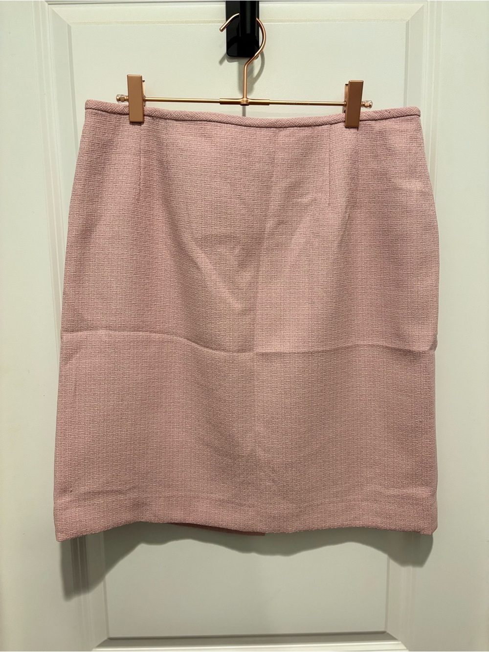 Travis Ayers for Dress Barn Light Pink Textured Pencil Skirt